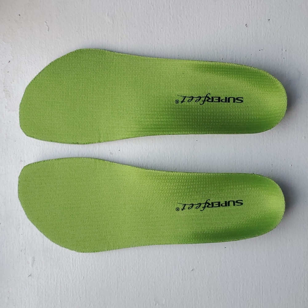 Superfeet Green insoles cut to size 6.5